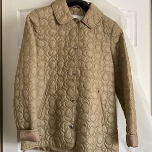 Small Petite Coach brand quilted jacket